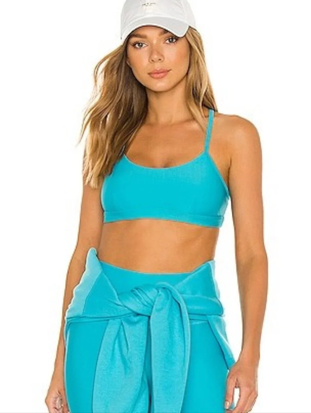 Alo Airlift Intrigue Bra in Bright Aqua Size Small